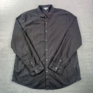James Perse Black Casual Button Down Shirt